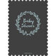 Blue and Grey Baby Shower Wreath Invitations Image 2 of 6